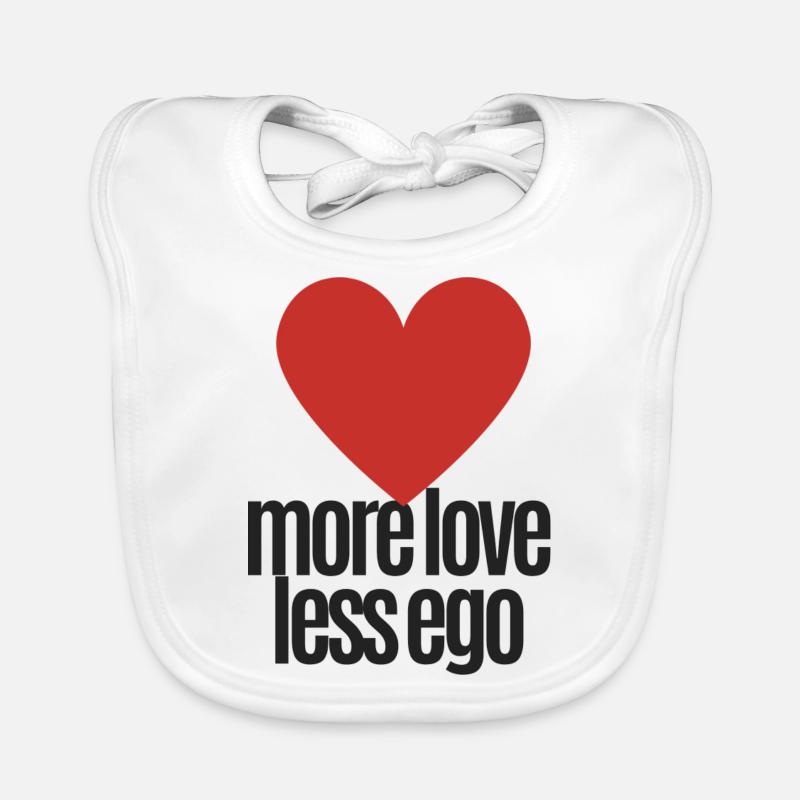 Plus d'amour, moins d'ego Bavoir bio Bébé