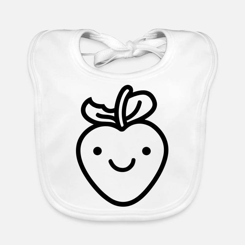 fraise Bavoir bio Bébé