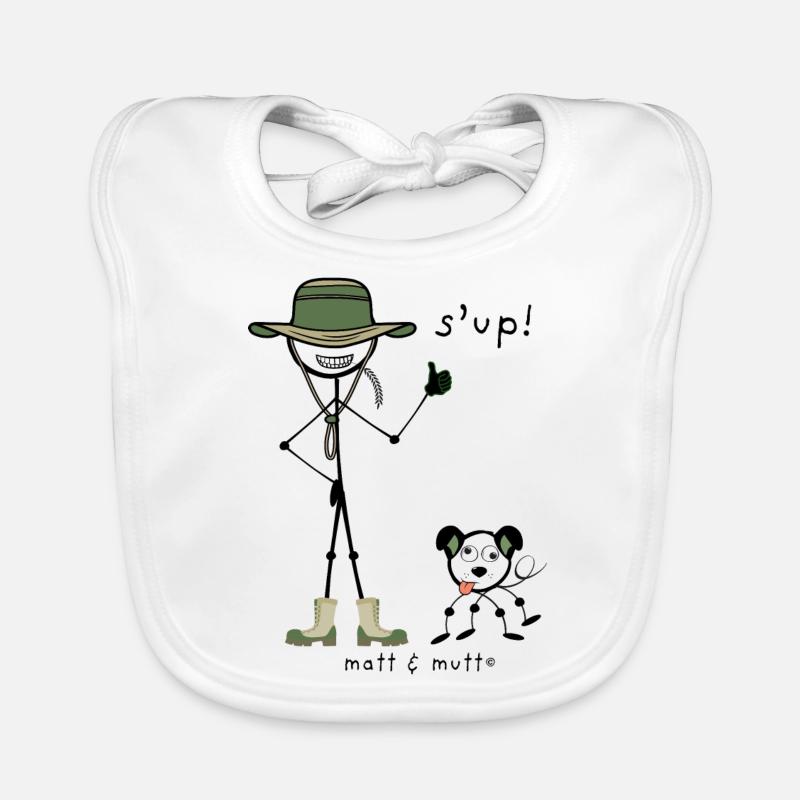 Matt et Mutt S-up Bavoir bio Bébé