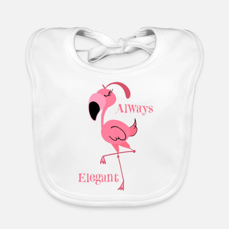flamingo Organic Baby Bibs