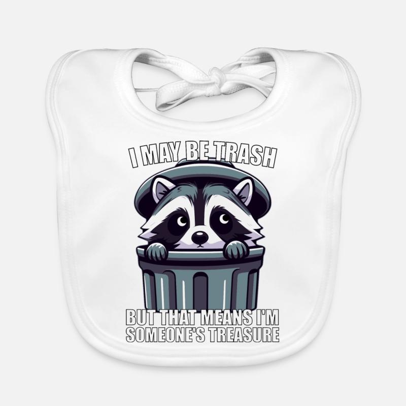 Waschbär Meme - Trash Treasure Baby Bio-Lätzchen