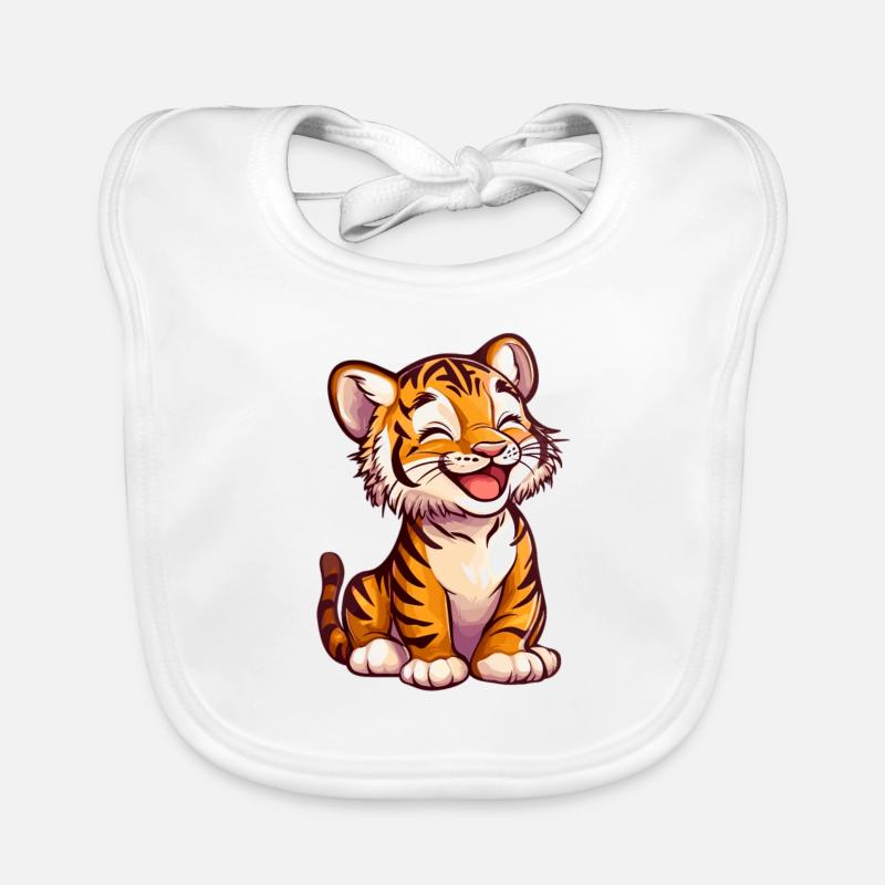 Tigre mignon Bavoir bio Bébé
