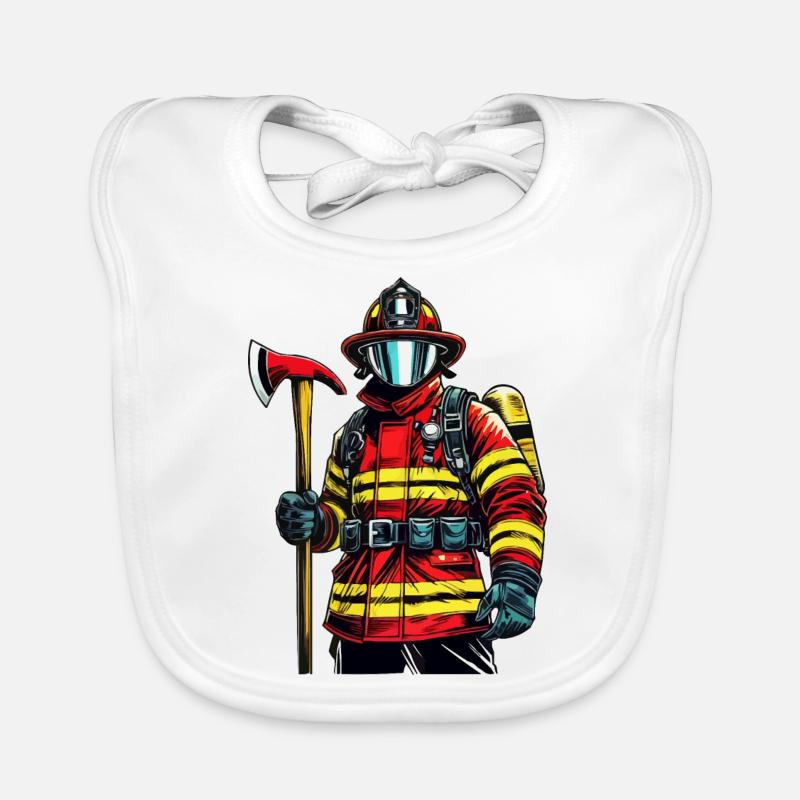 Firefighter Baby Bio-Lätzchen