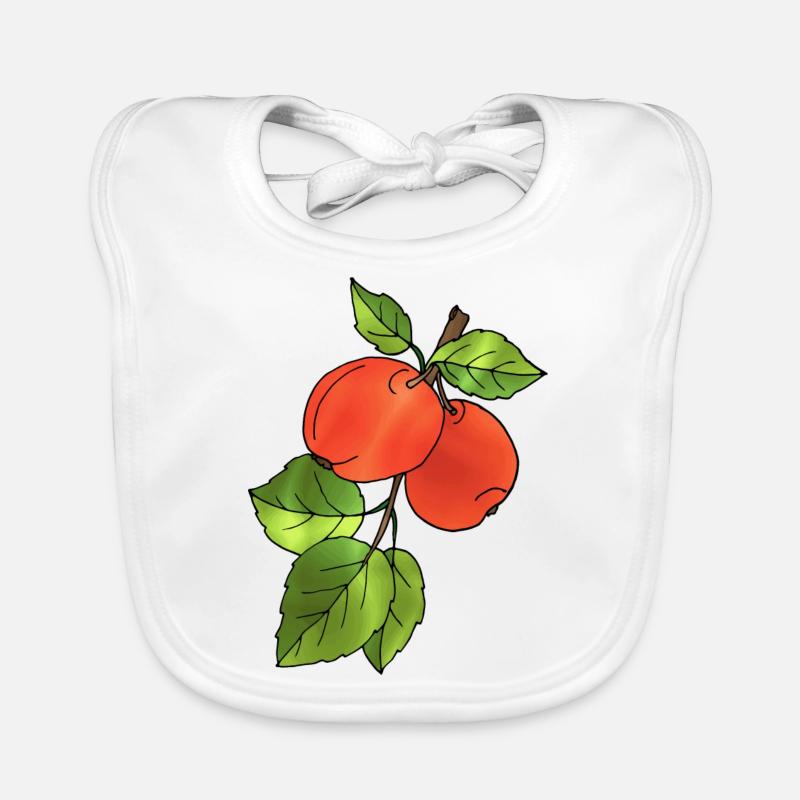 Apples Organic Baby Bibs