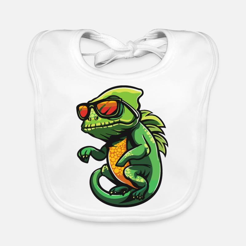 Chameleon Comic Cool Baby Bio-Lätzchen