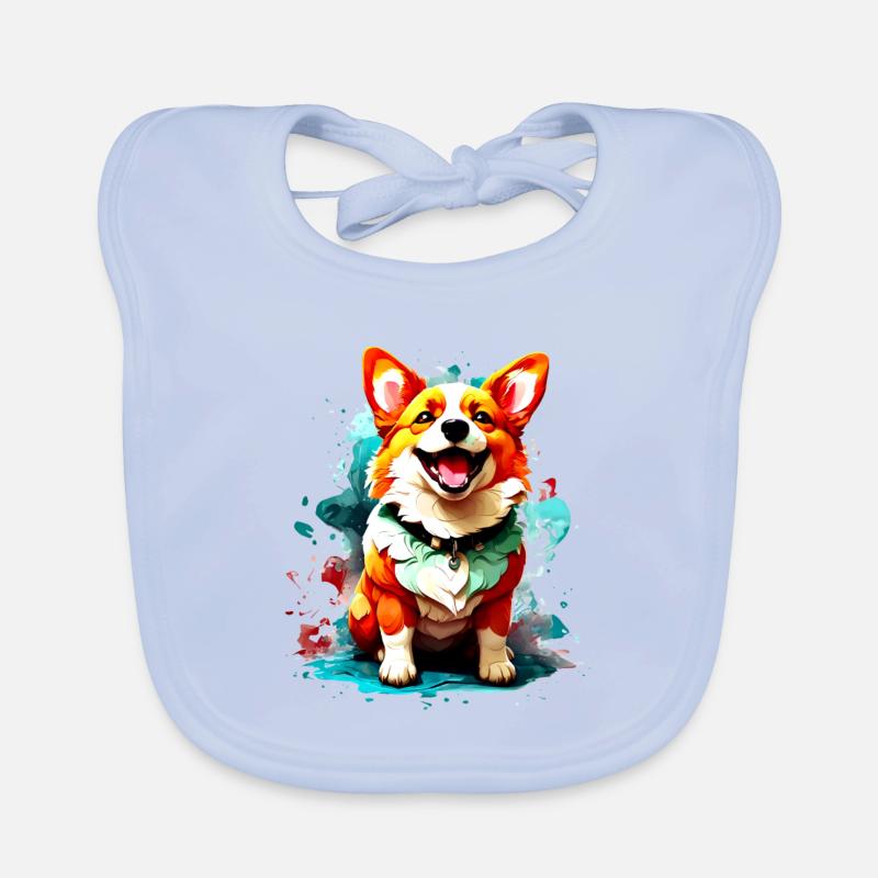 Corgi Splash Jap Organic Baby Bibs