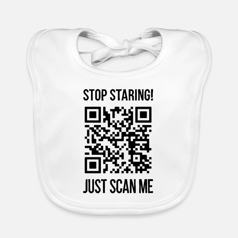 Scannez-moi le code QR pour vous motiver Bavoir bio Bébé