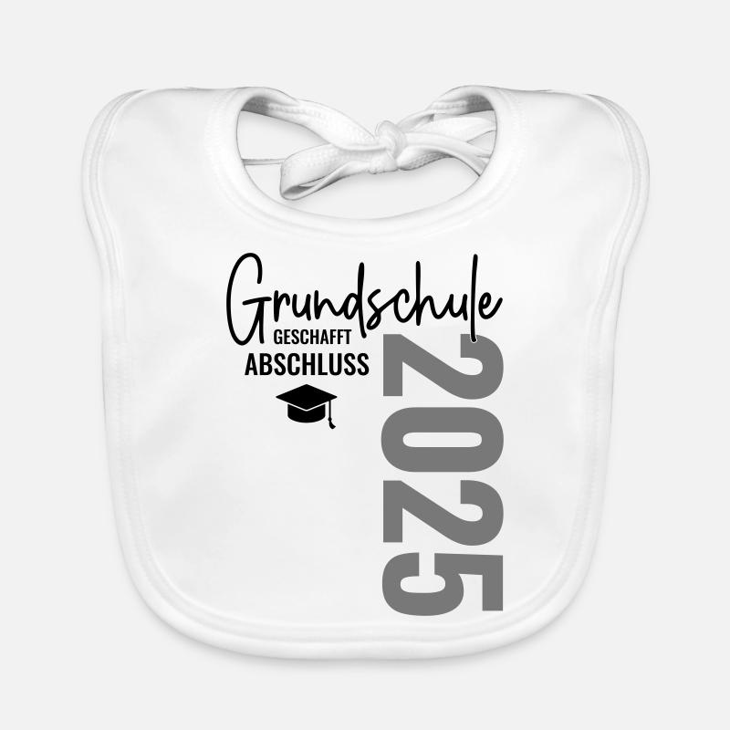 Grundschule Abschluss 2025 Baby Bio-Lätzchen