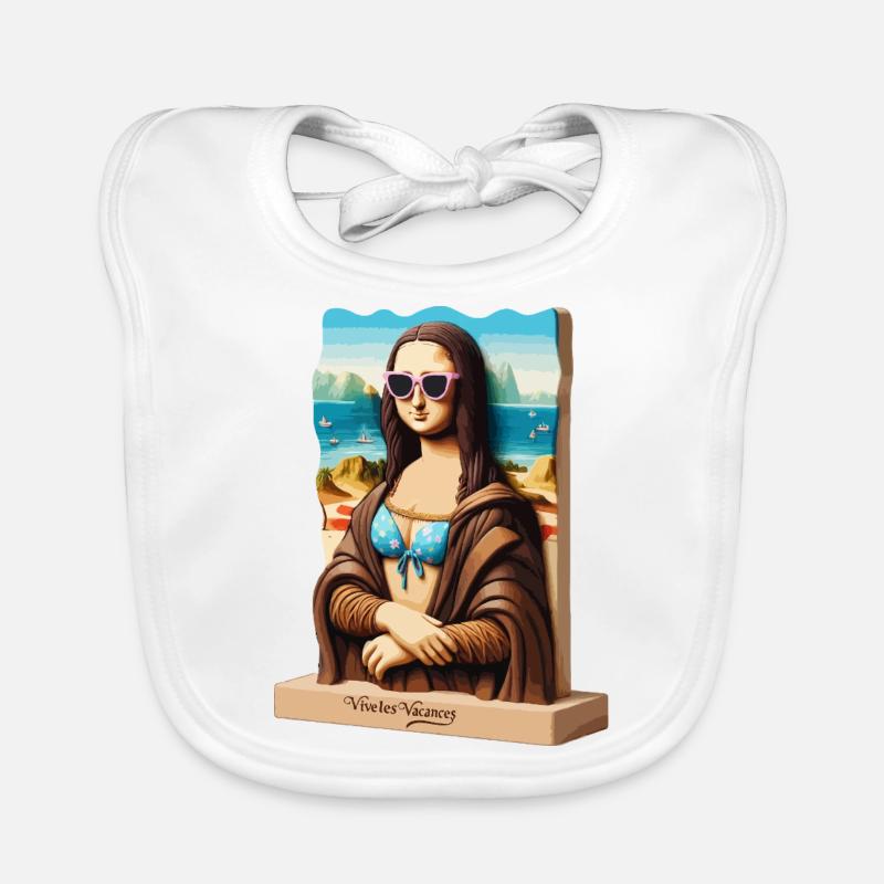 Mona Lisa en vacances Bavoir bio Bébé