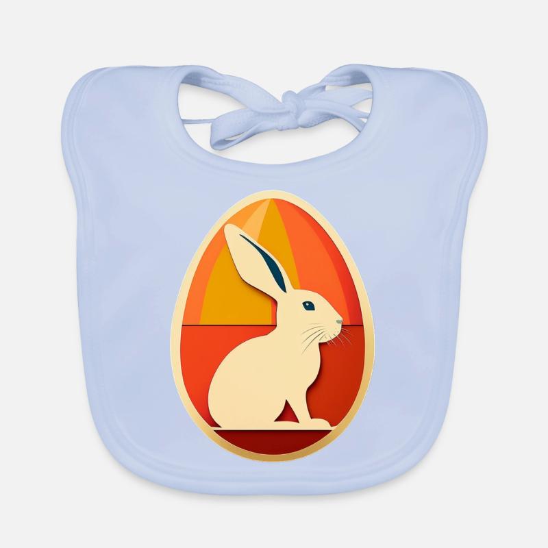 Easter Egg Design No.14 Organic Baby Bibs