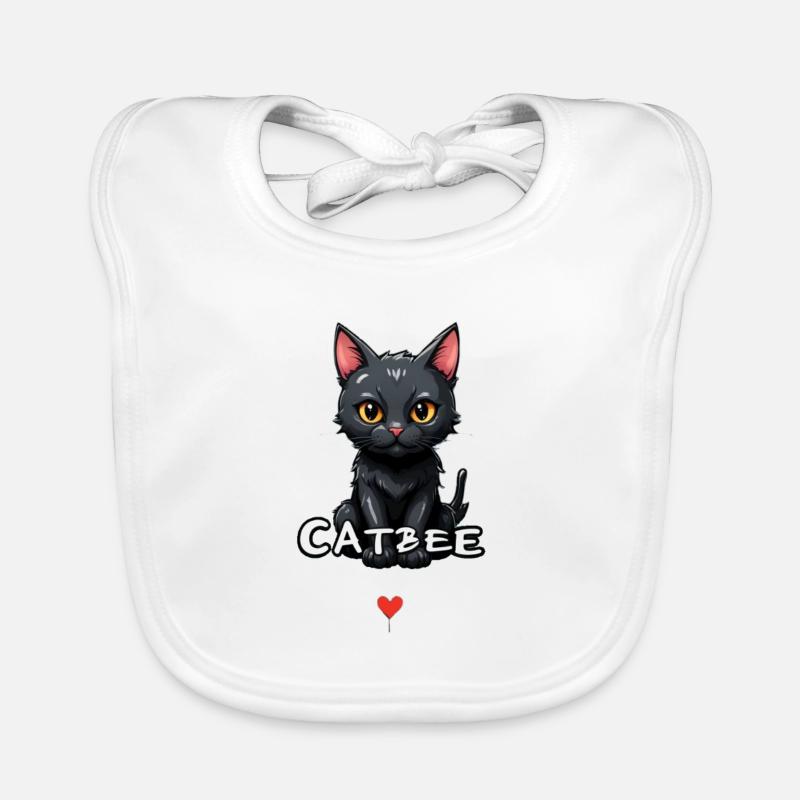 Catbee Cat Heart Cloud Organic Baby Bibs