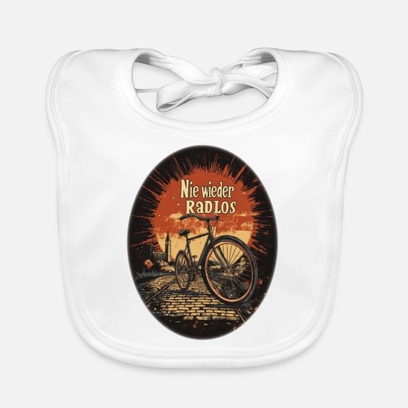 Never again bikeless Organic Baby Bibs