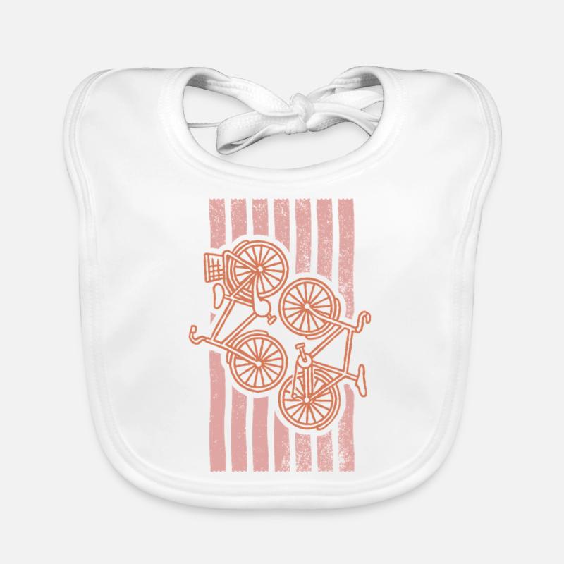 Visual Cycling Summer Trend Blassrosa Minimalistisch Baby Bio-Lätzchen