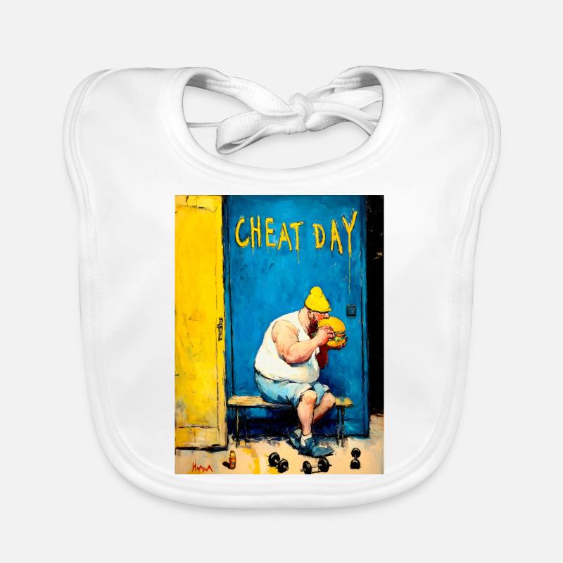 "Cheat Day" by van Gogh Organic Baby Bibs