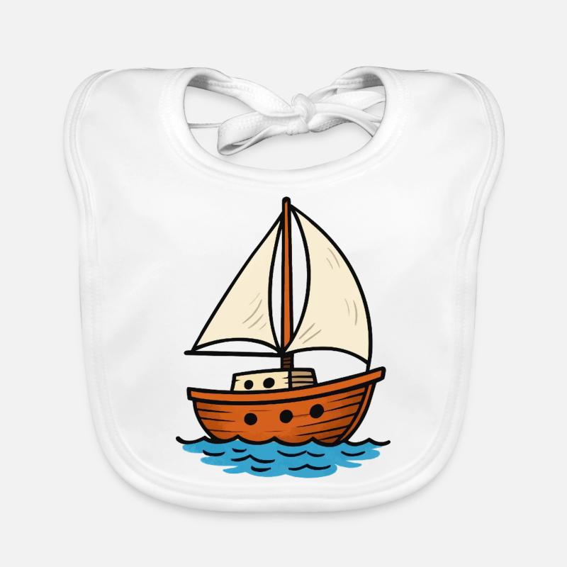 sailboat Organic Baby Bibs