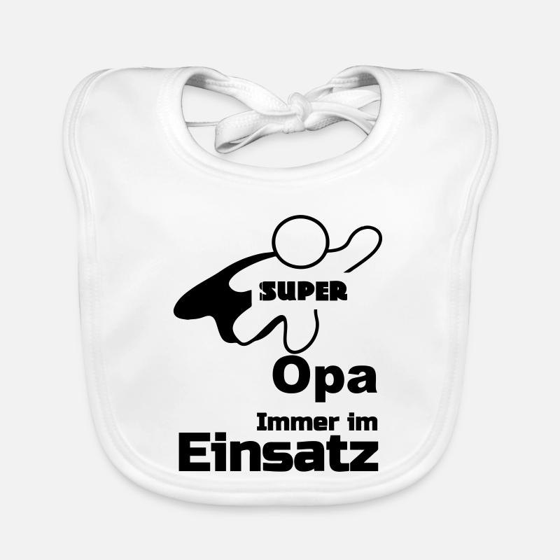 Super Opa Geschenk Baby Bio-Lätzchen