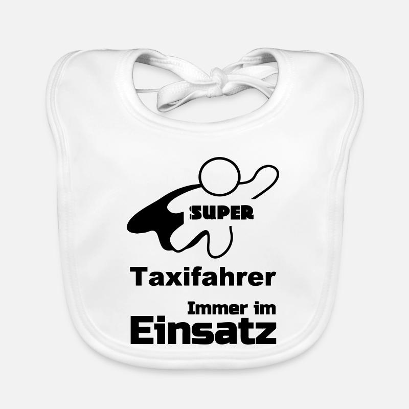 Super Taxifahrer Geschenk - Baby Bio-Lätzchen - Weiß