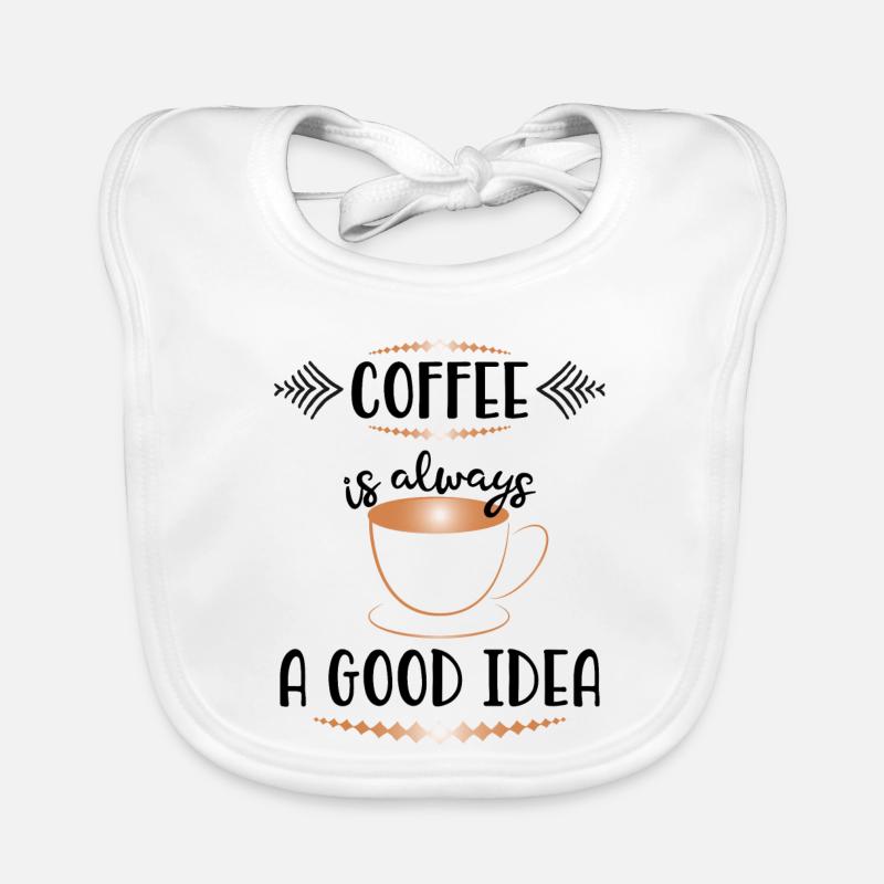 Art Deco Copper Coffee Mug Organic Baby Bibs