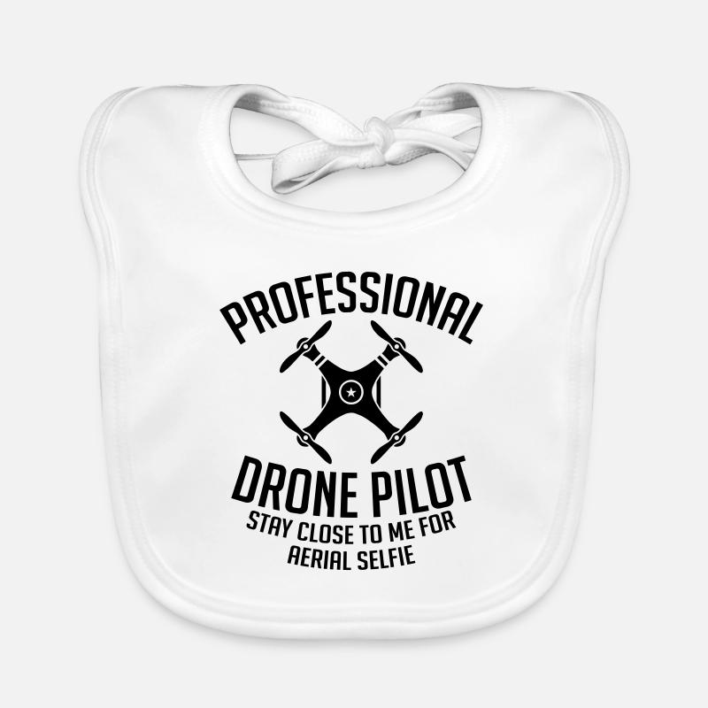 Professional Drone Pilot Baby Bio-Lätzchen