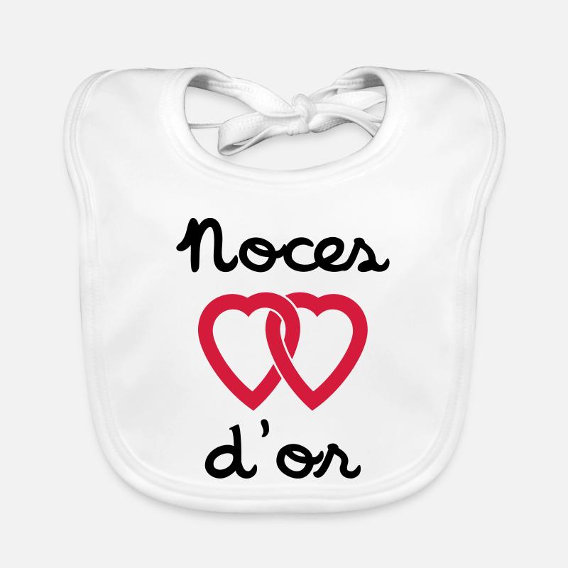 Noces d'or Bavoir bio Bébé