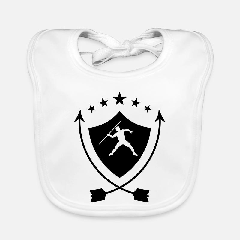 Speerwurf / Diskuswurf / Kugelstoßen / Hammerwurf Baby Bio-Lätzchen