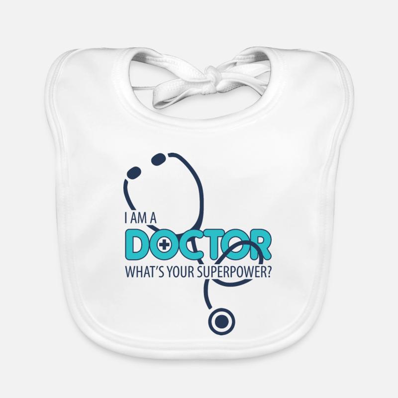Ich bin ein Arzt Baby Bio-Lätzchen