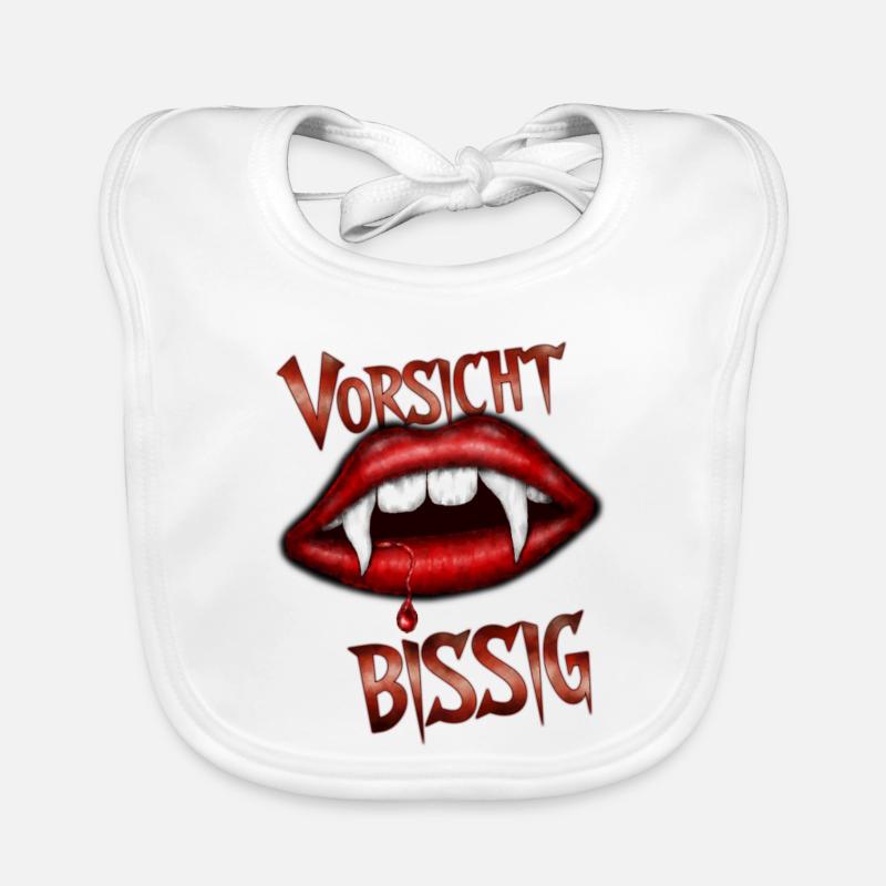 Vorsicht bissig Baby Bio-Lätzchen