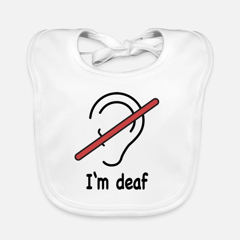 I'm deaf Baby Bio-Lätzchen