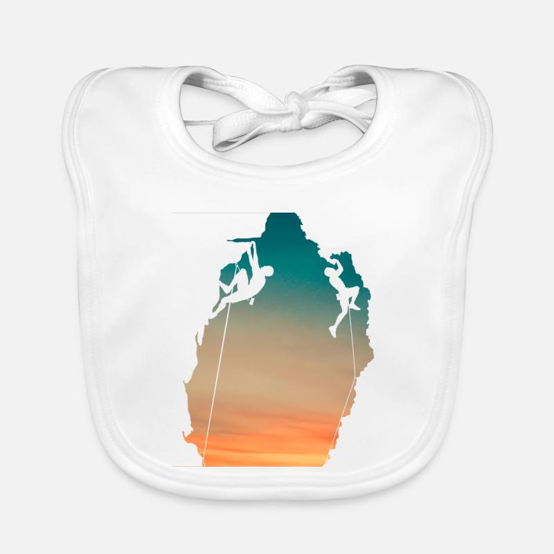 Sunset Cliff Climbers Baby Bio-Lätzchen