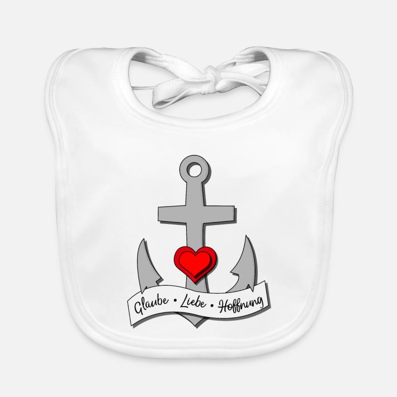 Glaube - Liebe - Hoffnung Baby Bio-Lätzchen