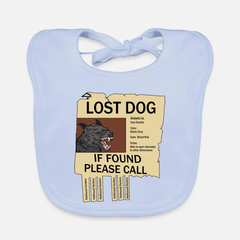 Missing Hellhound Organic Baby Bibs