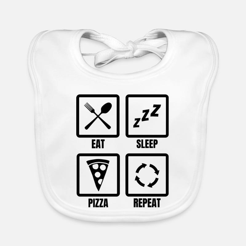 Pizza Lovers Schedule Organic Baby Bibs