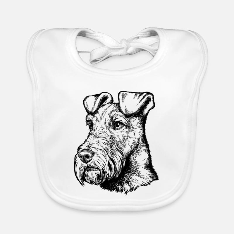 Irish Terrier Mailo 2023 Portrait Organic Baby Bibs