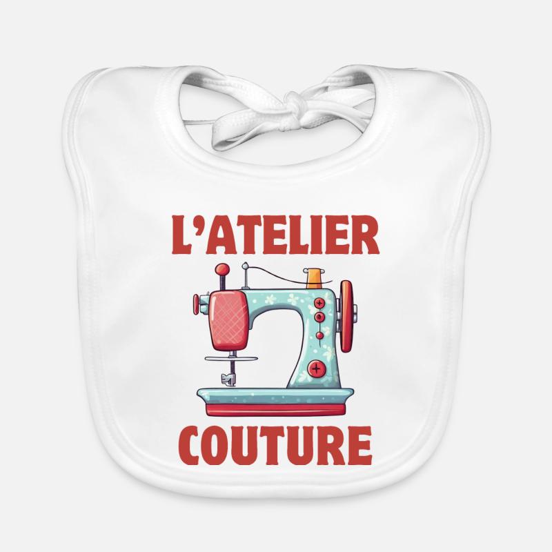 sewing, sewing workshop, embroidery Organic Baby Bibs