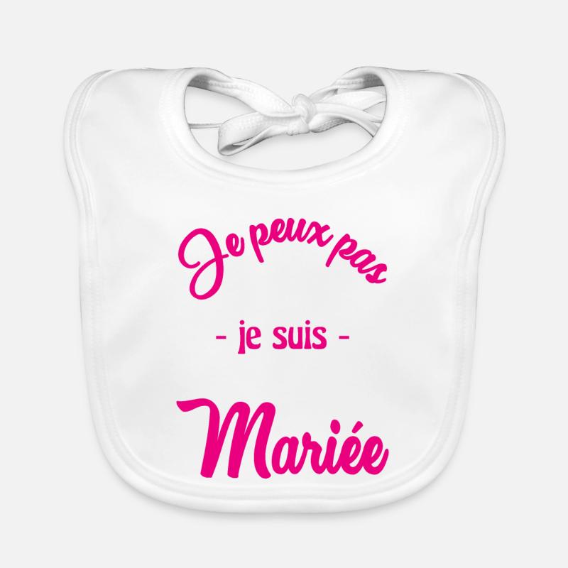 EVJF. MARIEE Bavoir bio Bébé
