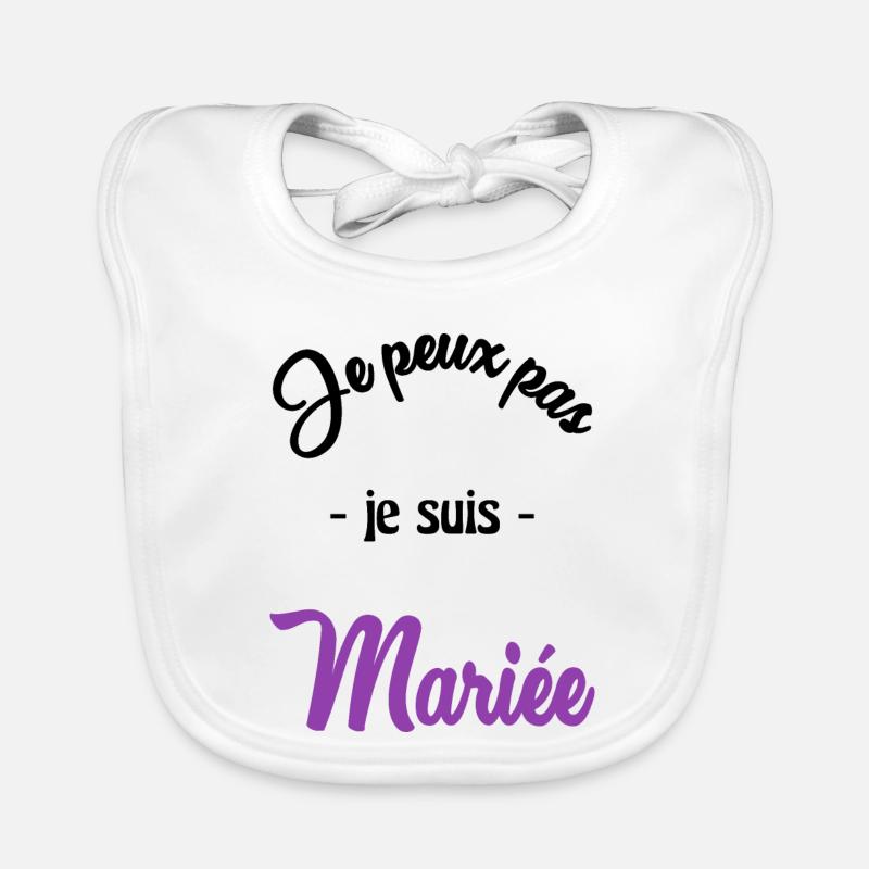 EVJF. MARIEE. TEAM. TEAM MARIEE. FUTURE MARIEE Bavoir bio Bébé