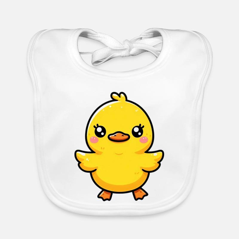 Duckling Duck Duck Duck Organic Baby Bibs