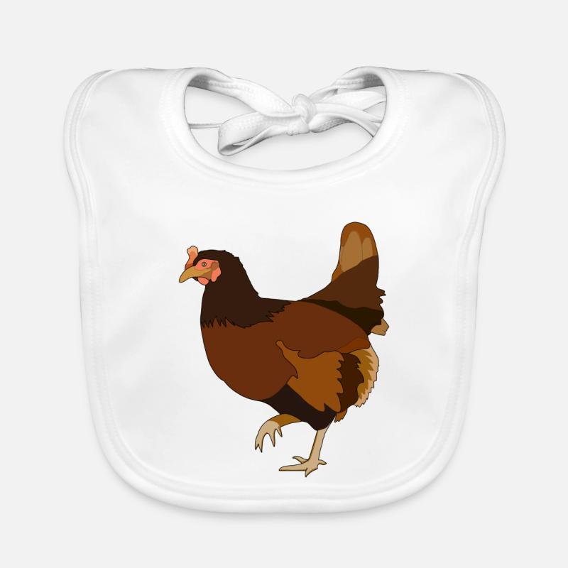 Poulets Poulets Bavoir bio Bébé