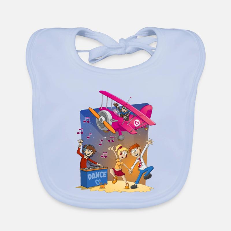 Danse, danse, danse, image joyeuse Bavoir bio Bébé