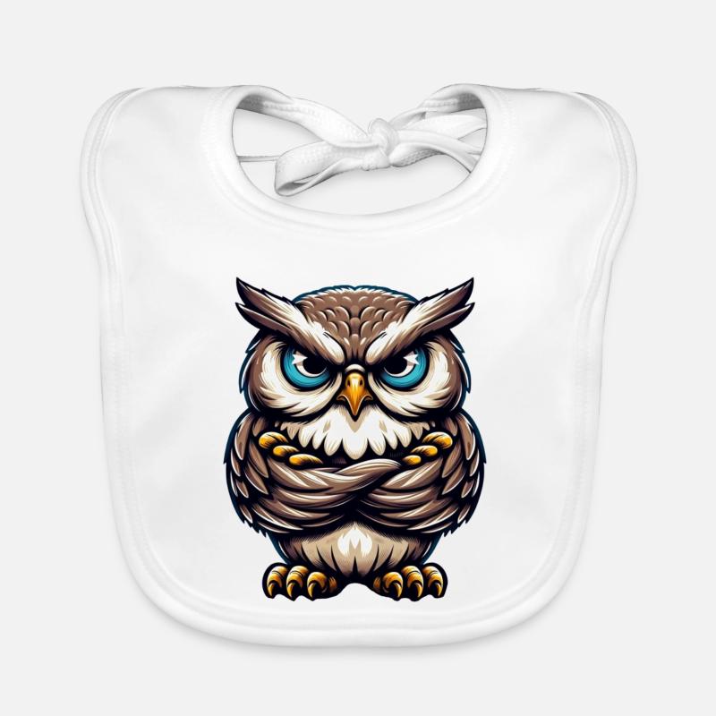 Hibou Bavoir bio Bébé