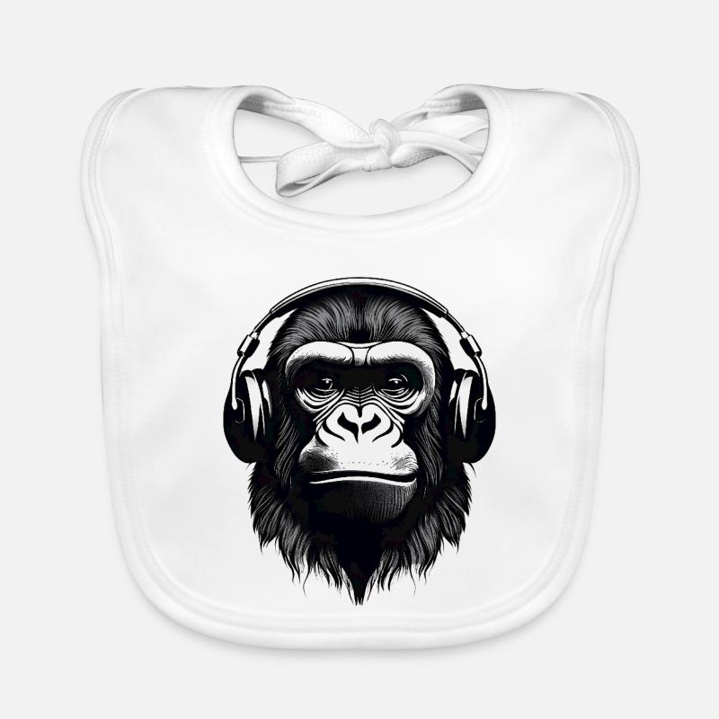gorille, primate, singe Bavoir bio Bébé
