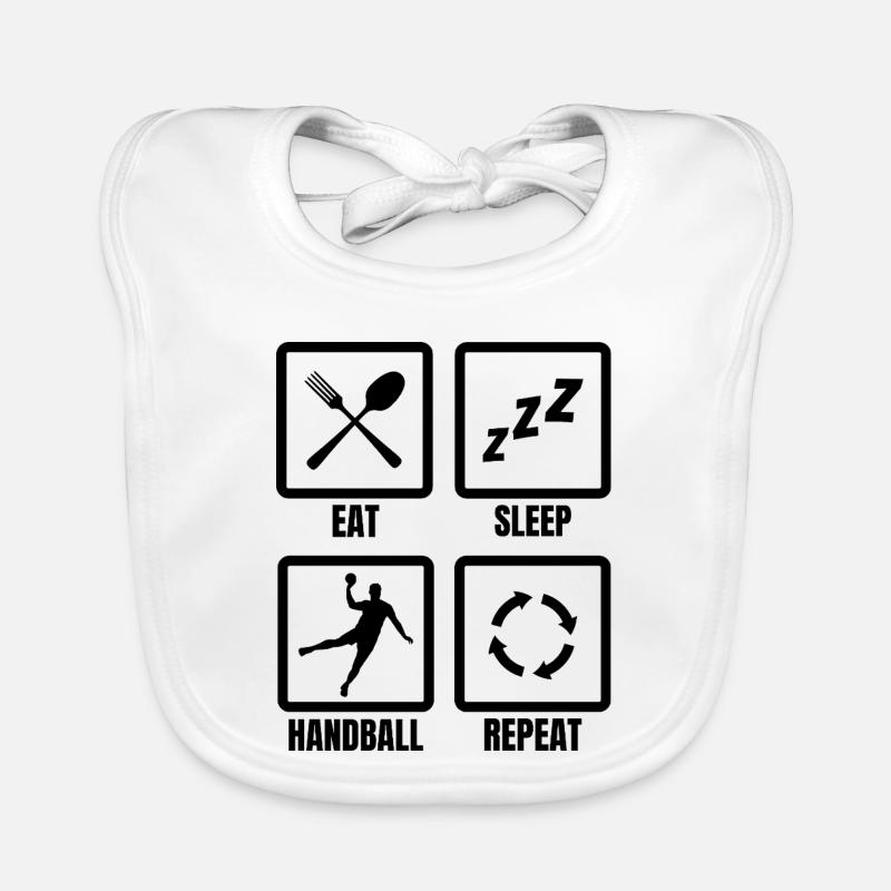 Handball Schedule Organic Baby Bibs