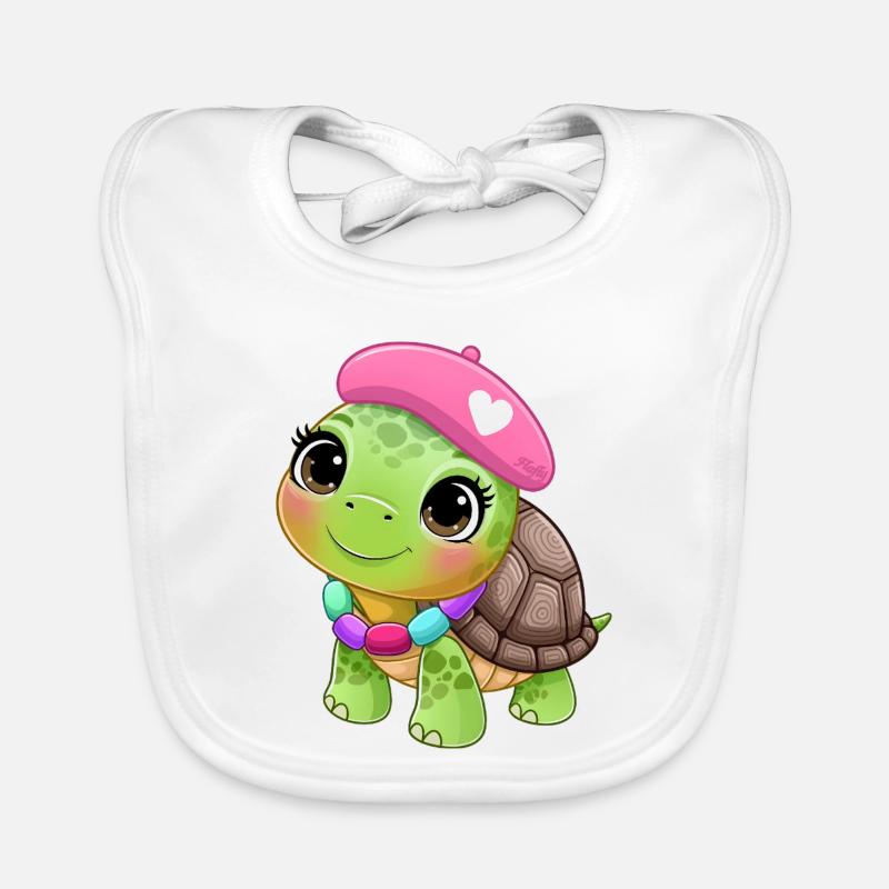 Tortue en vacances 🐢 Bavoir bio Bébé