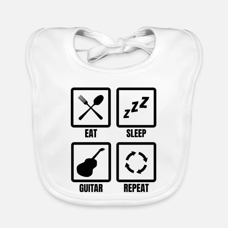 Routine du guitariste Bavoir bio Bébé
