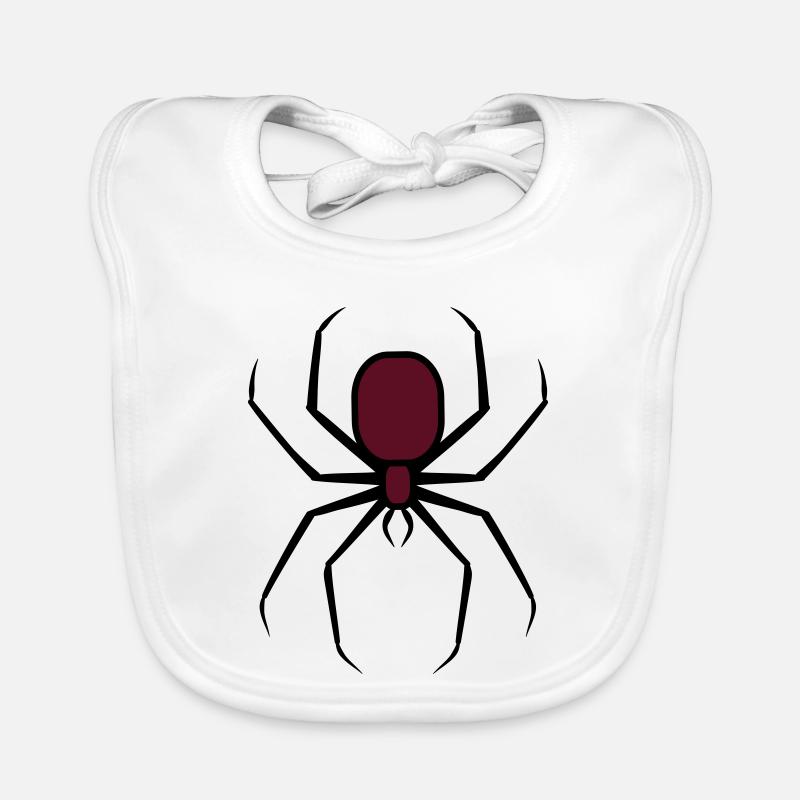 Spooky Halloween Creepy Goth Spider 3 Organic Baby Bibs