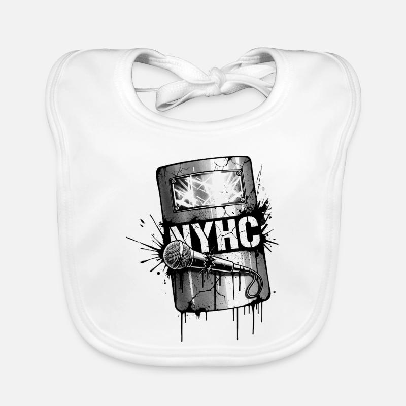 NYHC Graffiti Art Design Organic Baby Bibs