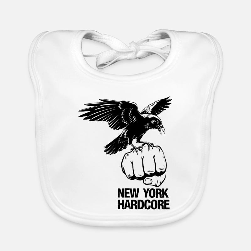 NYC Hardcore Eagle Design Organic Baby Bibs