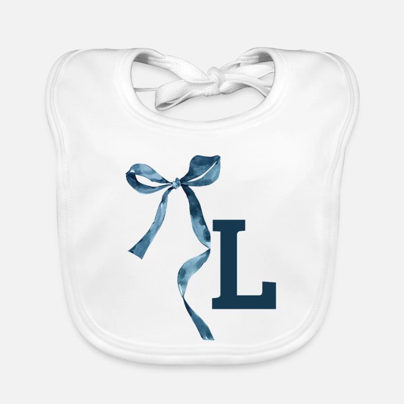 Monogramm l Geschenkidee Baby Bio-Lätzchen