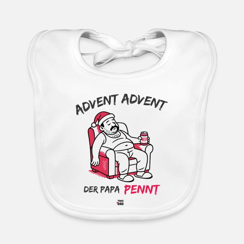 Advent, Advent, der Papa pennt Baby Bio-Lätzchen