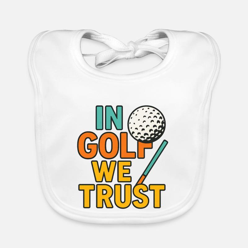 In Golf we trust Bavoir bio Bébé